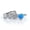 Blue, variant on Couple Rings 1CT Heart AAA CZ Yellow Gold Plated Women Wedding Ring Sets for Him and Her Rings