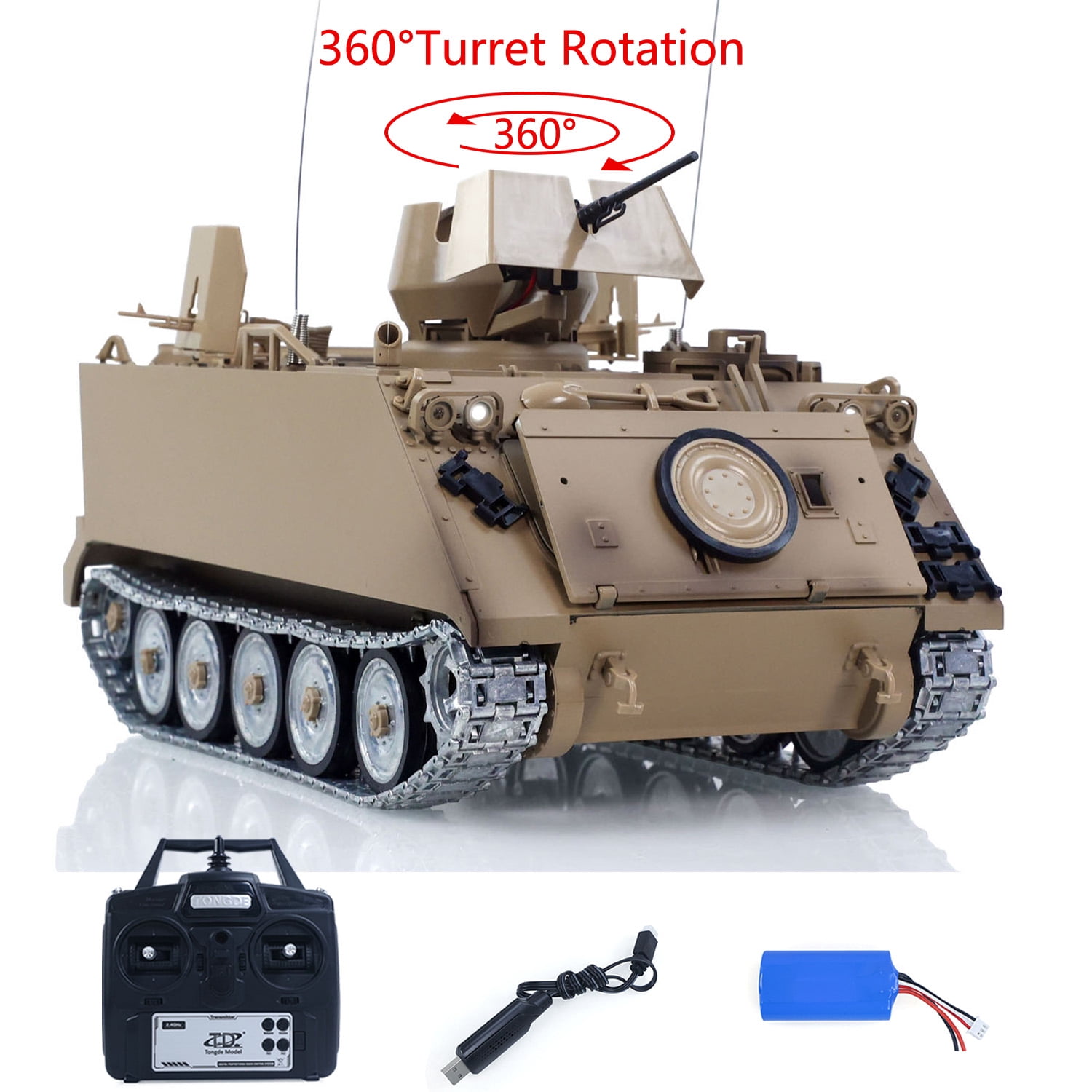 Elite Force M1A2 Battle Tank Vehicle with Realistic Lights and