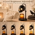 thumbnail image 3 of Skull Candle Warmer Lamp with Timer, Dimmer and Adjustable Height, 2 Bulbs Included, Gothic Decor for Bedroom, Living Room, Halloween, 3 of 8