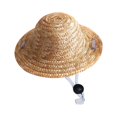 thumbnail image 3 of Pet Enjoy Dog Cat Straw Hat,Breathable Cat Sunhat Pet Farmer Hat,Handmade Stylish Cool Pet Dog Sombrero Hat Cap Headwear for Outdoor Trave, 3 of 7