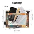 thumbnail image 3 of 2 Pack Pencil Bag 9.84x6.1 Inch 3-Ring Page Turning Folder Zipper Pencil Case Pencil Bag Page Turning File Bag Cute Cat with Big Eyes, 3 of 6