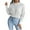 White, variant on Herrnalise Women's Knitted Crop Tops Women Fashion Casual Long Sleeve Hollow Out Base Knitted Sweater Pullover Jumper Sweaters
