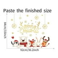 thumbnail image 2 of Christmas Wall Stickers Santa Claus Elk Wall Decals Removable DIY Snowman Wall Decor Christmas Party Window Playroom Bedroom Classroom Living Room, 2 of 4