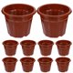 thumbnail image 3 of KAKOWELY 25 macetas de vivero con orificios de drenaje de plástico para plantas de interior y exterior., 3 of 5