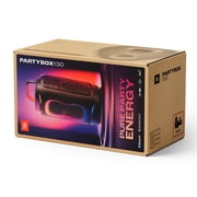 JBL PartyBox 130 - Portable party speaker with JBL legendary sound, a dynamic lightshow and a foldable ergonomic handle - White