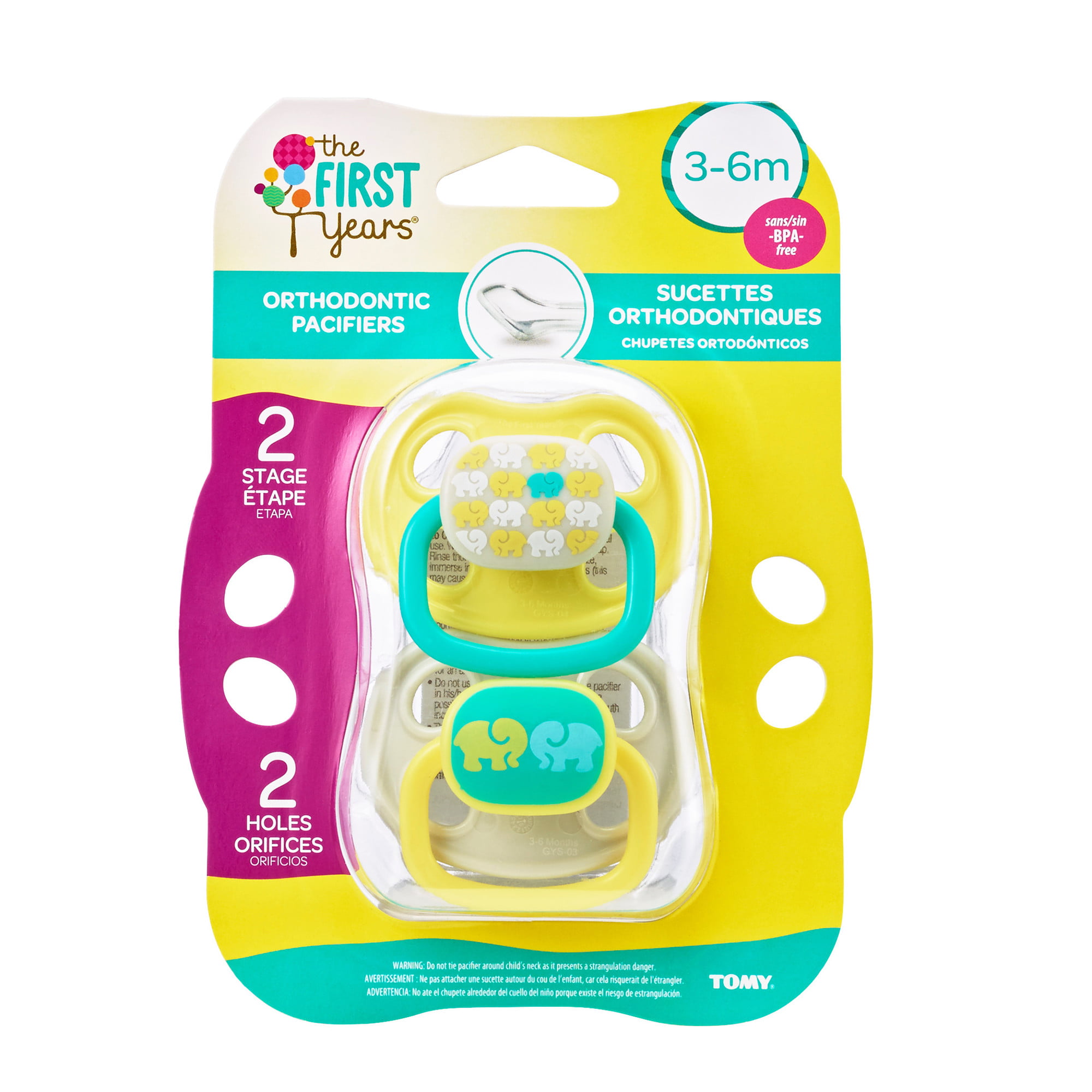 2 The First Years Orthodontic Pacifiers 6-18 Months BPA Free Stage 3 NEW Seal 