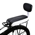 thumbnail image 2 of MYG Bicycle Rear Saddle BicycleSeat With Back Rest with handle and pedals, 2 of 9