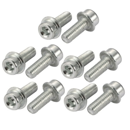 

Unique Bargains 10Pcs M8x20mm 8.8 Grade Hex Socket Serrated Flange Socket Cap Head Bolt