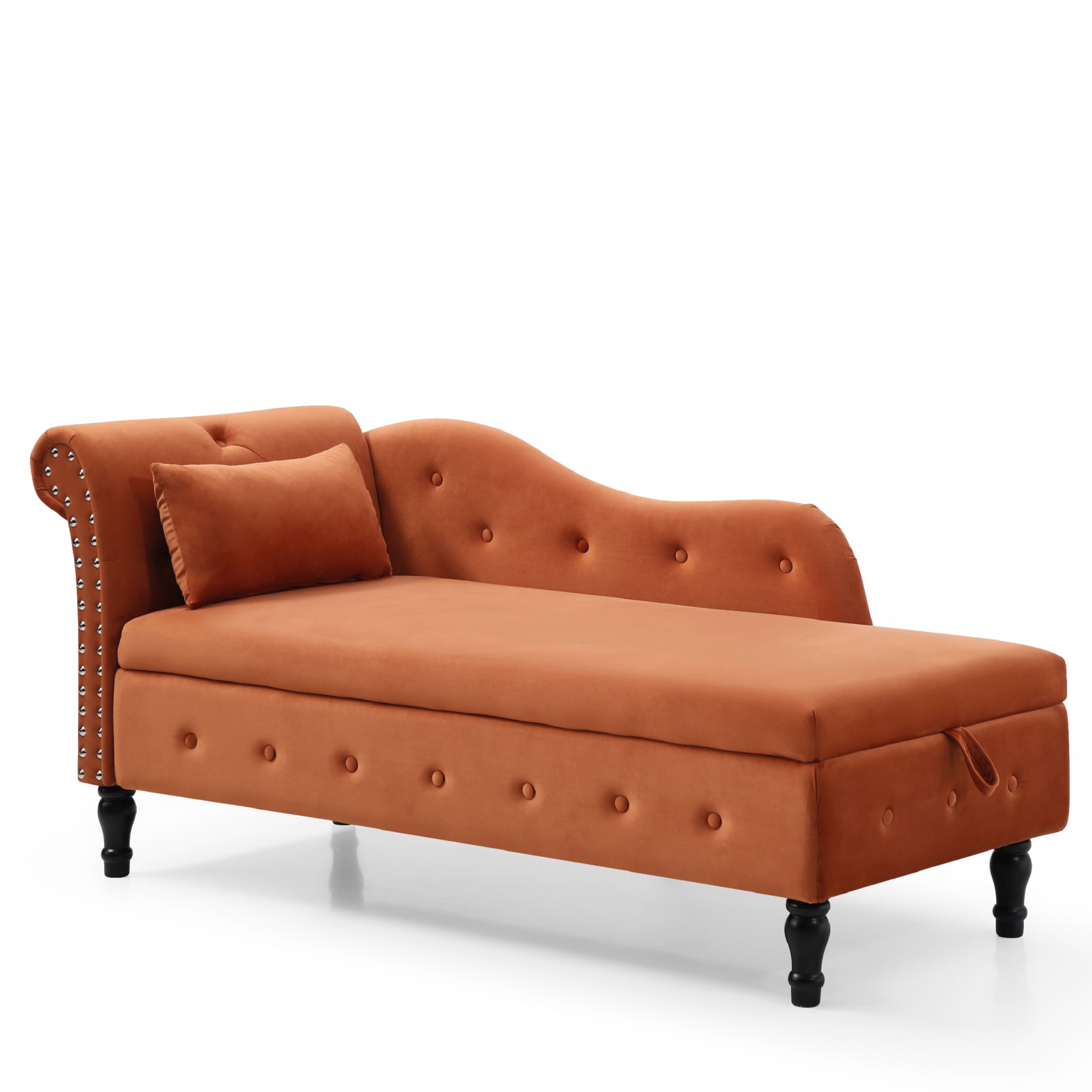 Orange chaise lounge indoor new arrivals