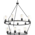 thumbnail image 2 of P400017-143-Progress Lighting-Debut - Chandeliers Light - 15 Light in Farmhouse style - 36 Inches wide by 41.63 Inches high-Graphite Finish, 2 of 3