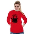 thumbnail image 3 of Celestial Sun Space Hands Spiritual Plus Size Long Sleeve Graphic Tee Shirt Brisco Brands 3X, 3 of 5