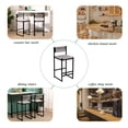 thumbnail image 4 of Tcbosik 2 Pack Bar Stools, Counter Height Bar Chair, Dining Barstool with Back for Kichen Island, Bar & Counter, Gray, 4 of 10