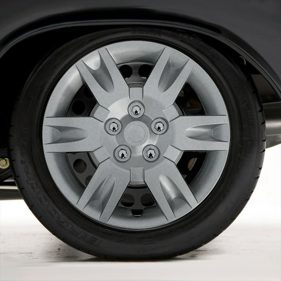 Set of Four 16" Silver Hubcap Wheel Covers for 2005-2006 Nissan Altima (Push-on)