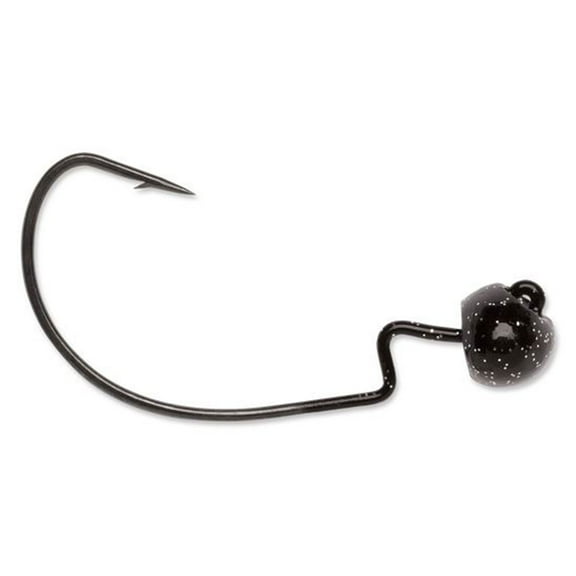 VMC RJ Rugby Wide Gap 1/4oz Jig Black 3/0 Hook 4pcs