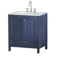 thumbnail image 6 of Topcobe 30" Freestanding Bathroom Vanity with Sink, Marble Vanity Top with Ceramic Sink, Large Storage Soft-Close Door, Solid Wood Frame, Bathroom Sink Vanity, Modern Furniture for Bathroom, Blue, 6 of 14