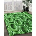 thumbnail image 3 of Ahgly Company Machine Washable Indoor Round Transitional Green Area Rugs, 6' Round, 3 of 7
