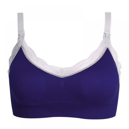 GOODLY Maternity Nursing Bra Cotton Pregnancy Women Breast Feeding Pregnant Mother Clothes Wire Free Sleep Bra