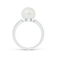 thumbnail image 2 of ANGARA Classic South Sea Cultured Pearl Solitaire Ring in 14K White Gold for Women | June Birthstone, Birthday, Anniversary, Jewelry Gift for Women | Pearl Ring, 2 of 7
