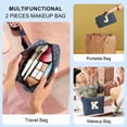 thumbnail image 6 of YOOLIFE Teen Girl Gifts - Birthday Gifts for Women Her Female Personalized Initial Checkered Makeup Bag Make Up Bag for Girls Teen Girl Gifts Trendy Stuff Cool Preppy Stuff Unique Teacher Gifts Ideas, 6 of 9