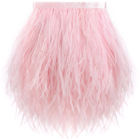 Soarer Feather Fringe, rosa claro, 2 yardas, 13 a 18 cm
