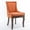 Orange, variant on Rhomtree Modern Rubber Wood Tufted Dining Side Chairs, Beige (Set of 4)