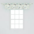 thumbnail image 2 of Ambesonne Cartoon Window Valance, Traffic Cars Beep Driving, 42" x 12", Dark Grey and Pale Green, 2 of 3