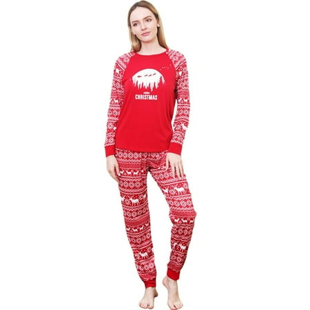 

Matching Family Christmas Deer Pajamas Xmas Pjs Women Men Plaid Clothes Holiday Sleepwear