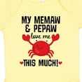 thumbnail image 4 of Inktastic Memaw and Pepaw Love Me Boys or Girls Baby Bodysuit, 4 of 5