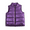 Purple, variant on Girls Puffer Vest Kids Winter Jacket Lightweight Clothes with Pockets Rose 3-12 Years