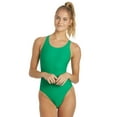 thumbnail image 6 of iSwim Essential Solid Wide Strap One Piece Swimsuit, High Cut, Unpadded, Athletic (Women’s), 6 of 9