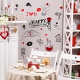 thumbnail image 5 of JeashCHAT Valentine's Day Wall Decals Removable Wall Stickers Peel and Stick Wall Decor for Bedroom Living Room Valentine's Day Decorations, 5 of 6