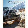 thumbnail image 2 of KFFKFF Electric Winch, 12000 lbs Capacity, 12V DC Truck Winch with 0.36 in x 80 ft Steel Cable, Dual Remote Control Options, IP55 Water Resistance for Towing SUVs, Jeeps, Trailers, Boats, 2 of 9