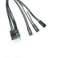 thumbnail image 2 of Motherboard Extension Power SW HDD LED + - Cable Double 6Pin Start Switch Cable Male Female Jumper Non-intel Front Panel Header, 2 of 5