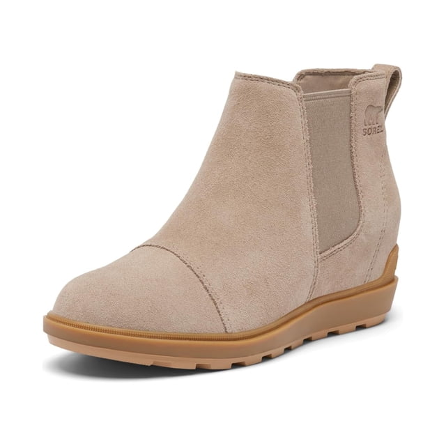 Bota Chelsea Sorel Evie II Taupe/Gum 11 B para mujer