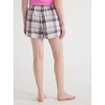 thumbnail image 2 of Joyspun Women's Woven Pajama Boxer Shorts, Sizes XS to 3X, 2 of 6