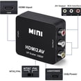 thumbnail image 4 of Uplayteck HDMI a AV Convertidor, HDMI a RCA Adaptador, 1080p HDMI a AV 3RCA CVBs Video Compuesto Ada, 4 of 7
