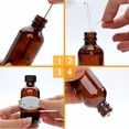 thumbnail image 4 of Botellas de vidrio Maredash Amber Boston Round de 60 ml (paquete de 80), 4 of 7