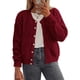 thumbnail image 1 of Suéter PRETTYGARDEN Ligero Rojo Vino con Botones Talle S, 1 of 8