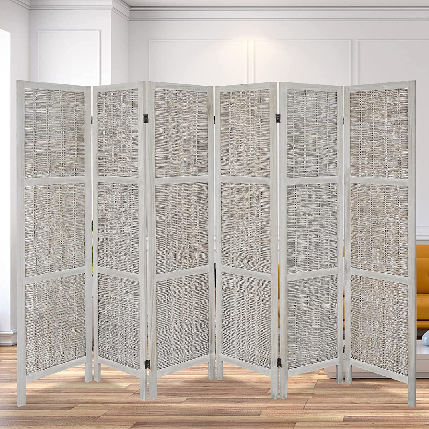 Babion 6 Panel Room Divider Fully Assembled 6Ft Wood Room Dividers Room