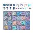 thumbnail image 2 of Piedras acrílicas de cristal AB con parte trasera plana, múltiples formas y tamaños variados para joyería de uñas. SP01, 2 of 9