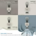 thumbnail image 6 of Amerock Vinland Transitional Double Prong Polished Nickel Wall Hook, 6 of 9