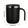 thumbnail image 3 of MOQIN Stainless Steel 400ml Vacuum Insulated Coffee Mug with Handle, Large Thermal Camping Coffee Mug Cup for Men & Women, Keeps your Beverages Hot/Cold - Water Cups, 3 of 7