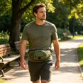 thumbnail image 4 of Ikohbadg Sling Bag Crossbody Sling Backpack Cross Body Shoulder Bag Travel Hiking Daypack for Women Men, Army Green, 4 of 7