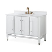 48 White Tenant Brand Bertone Bathroom Sink Vanity