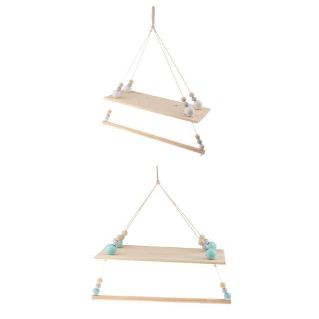 Estante decorativo de pared flotante 2 uds, estantes de para colgar en , estante de pared flotante para decoración de almacenamiento hogar Fanmusic Estante decorativo de pared flotante