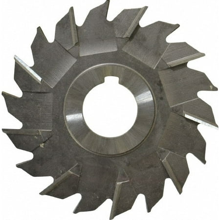 

Made in USA 4 Diam x 1/4 Face Width Staggered Tooth Side Milling Cutter 1 Arbor Hole HSS Uncoated 18 Teeth