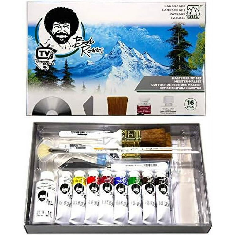Master Artist Oil Paint Set Includes Wood Art Supply Carrying Case  Sketchbox w/Easel & 5-Pack 12x16 Canvas Panels for Painting