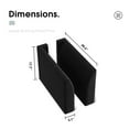 thumbnail image 2 of HONBAY Velvet Side Armrest Module for Modular Sectional Sofa Couch Pair of Armrests, Black, 2 of 3