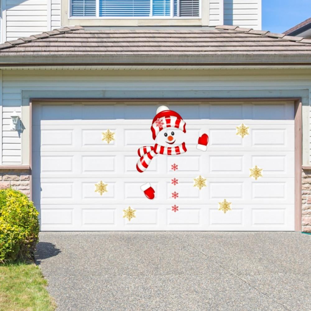 Details about   Christmas Decor Snowman Decoration Durable DIY for Outdoor Window Garage Door