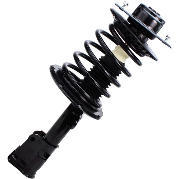 Detroit Axle - Front Left Strut for 2001-2007 Dodge Grand Caravan Chrysler Town & Country, 2001-2003 Chrysler Voyager, Driver Side Ready Strut shock w/Coil Spring Assembly 2002